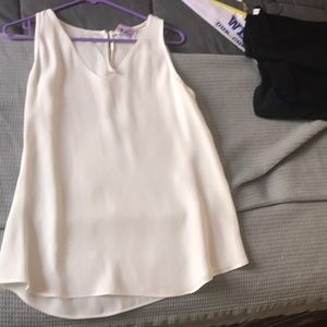 Dee Dee White Sleeveless Blouse/Tank